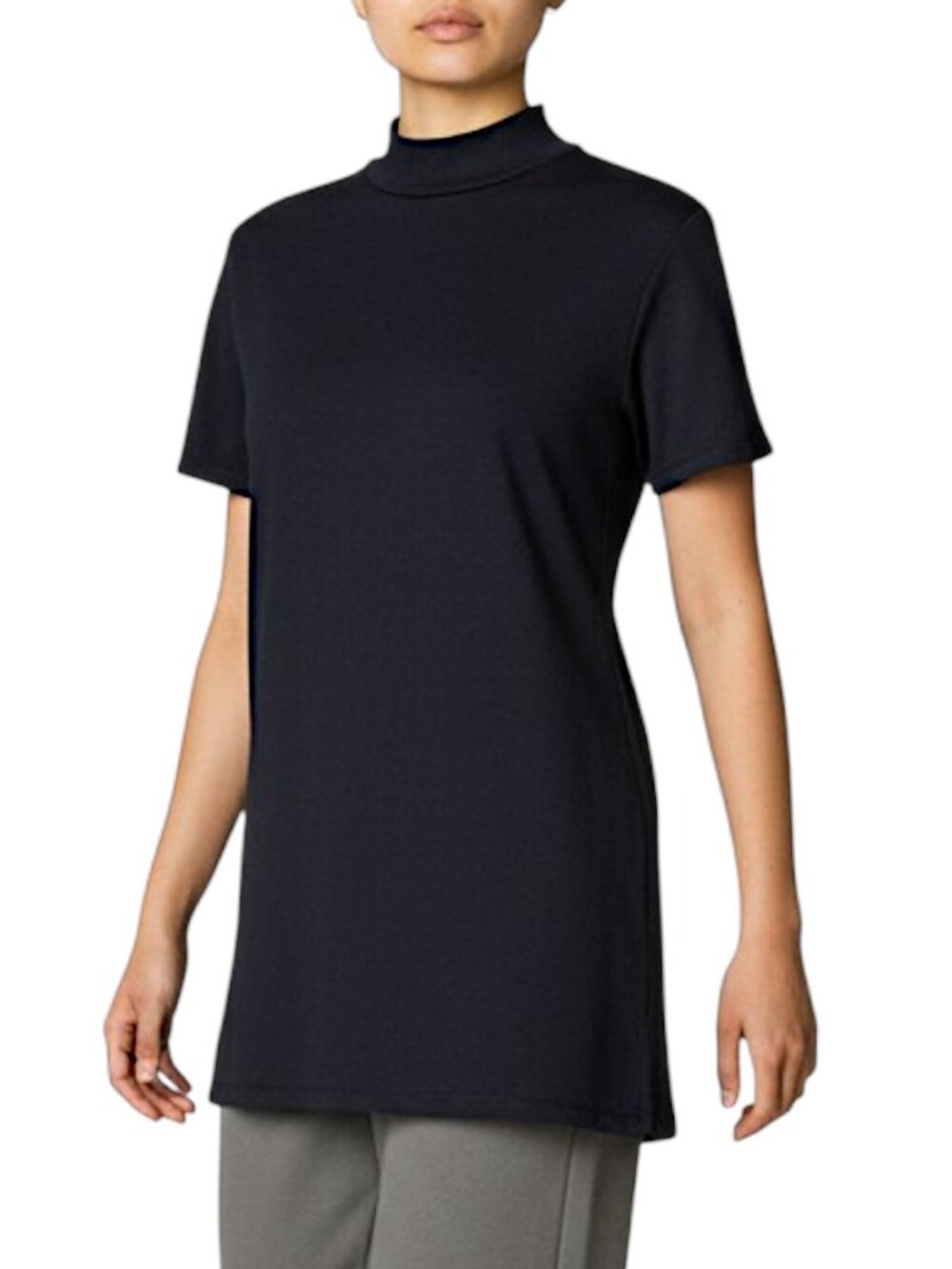 Zara Trafaluc Black Mick Neck Tee Women's Size M